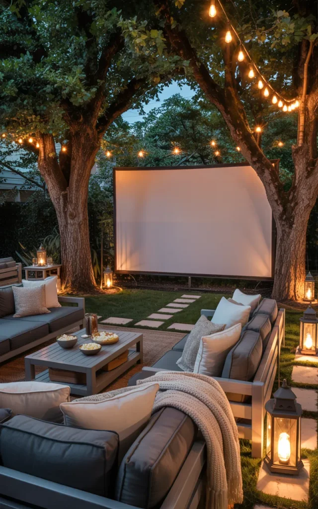 Design a Backyard Movie Zone