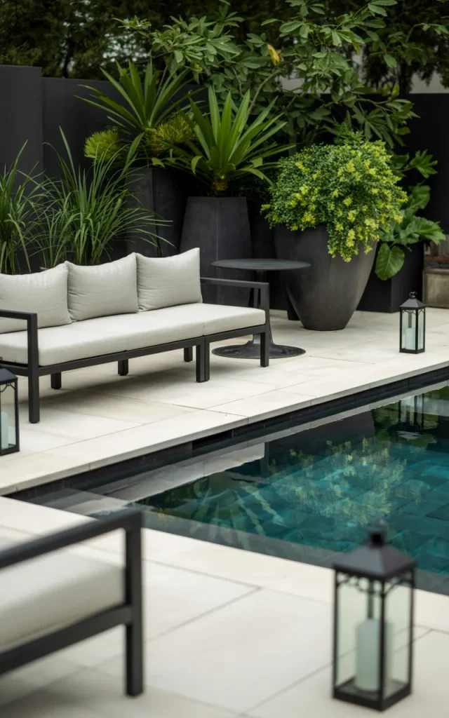 Design a Black-and-White Pool Palette