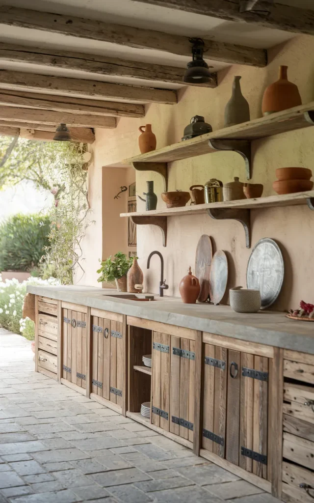 Design a Rustic Backyard Kitchen With Natural Stone