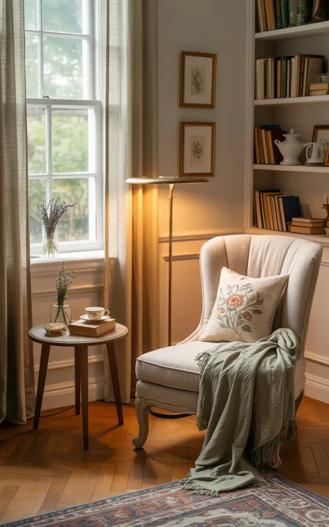Design a cozy reading corner.