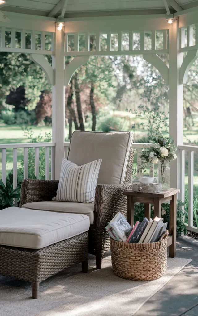 Design a shaded reading corner.