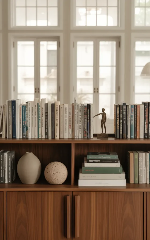 Display books as part of the decor.