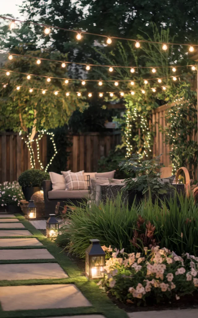 Finish With a Cozy Backyard Lighting Layer