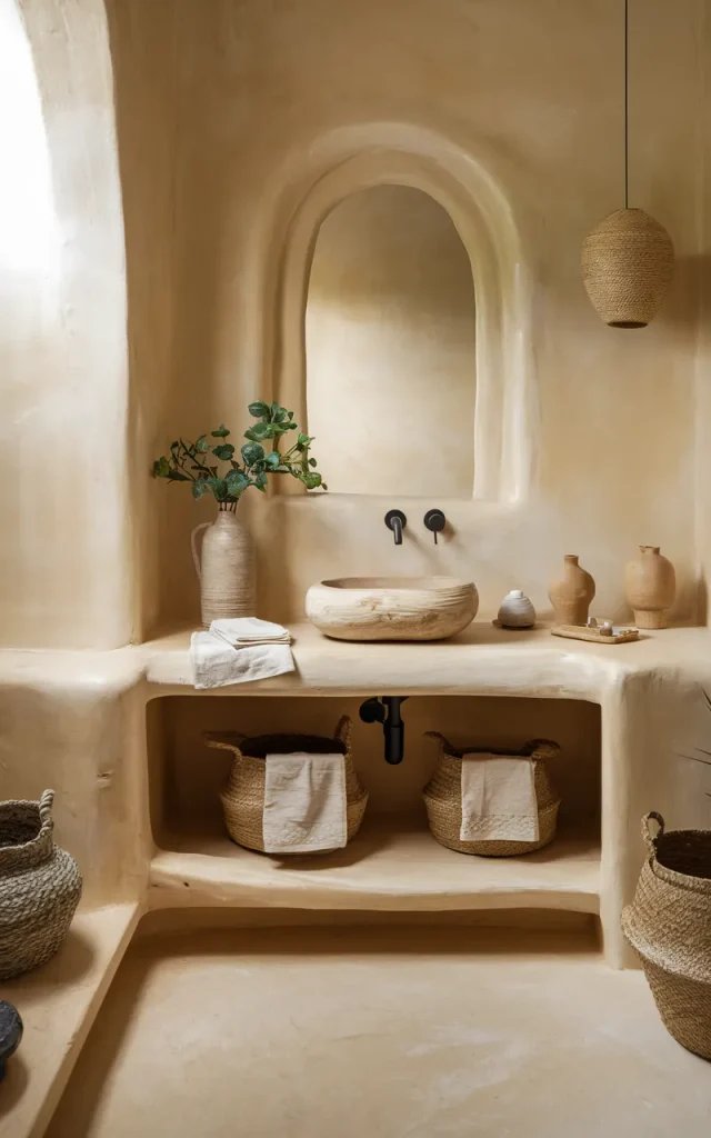 Finish the room with natural decorative layers