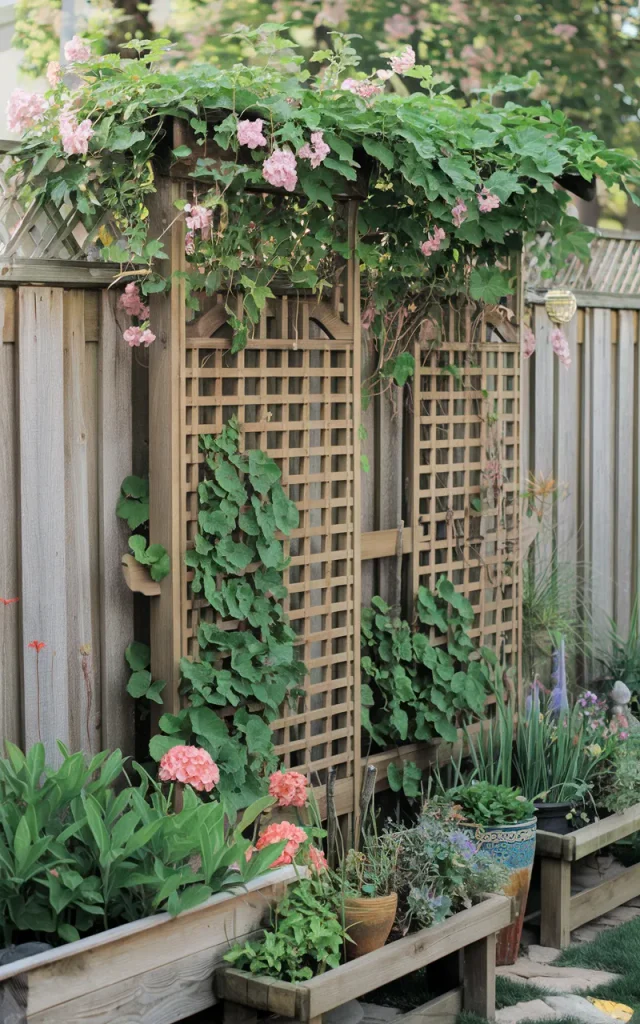Grow Climbing Plants Along a Trellis
