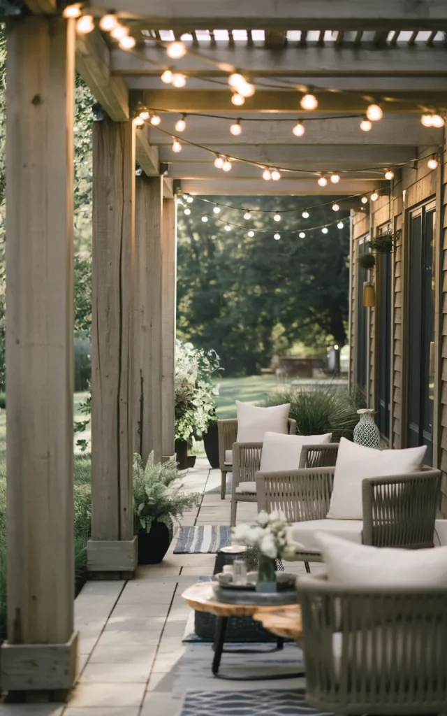 Hang Warm String Lights Overhead