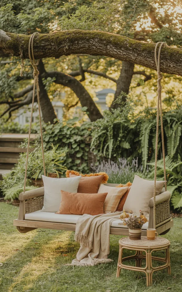 Hang a Comfortable Backyard Swing