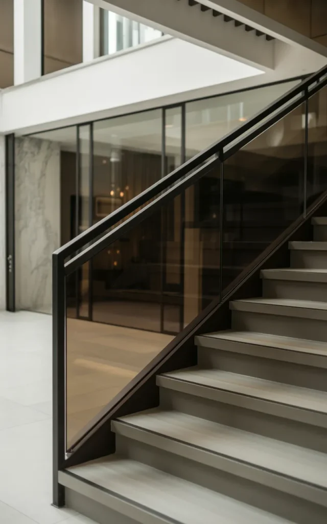 Install Dark Glass Panels for a Sleek Look