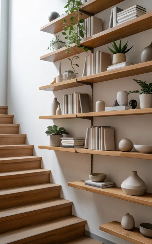 Install Floating Shelves for Style and Storage