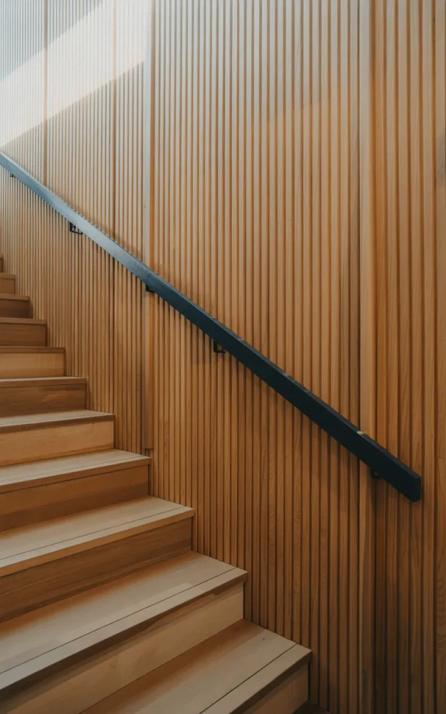 Install Vertical Wood Slat Paneling