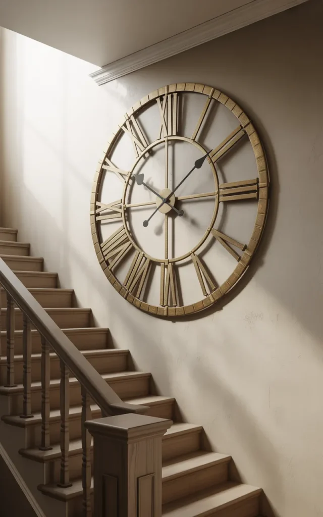 Install a Decorative Wall Clock as a Focal Point