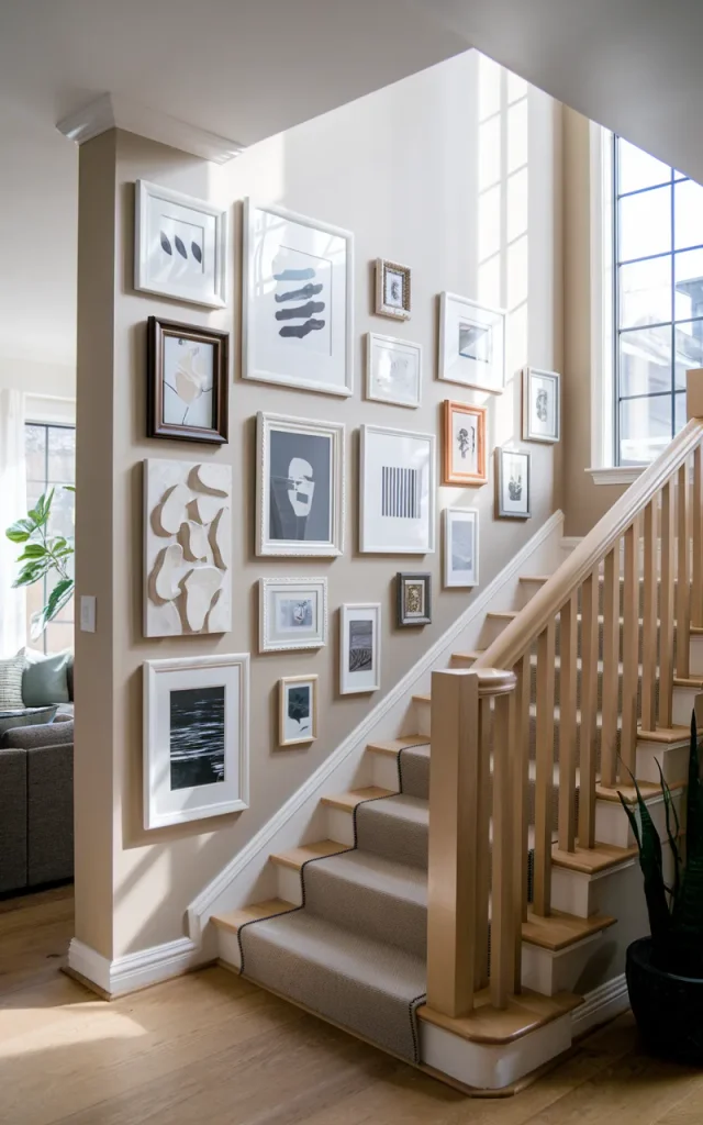 Install a Gallery Wall That Wraps the Corner