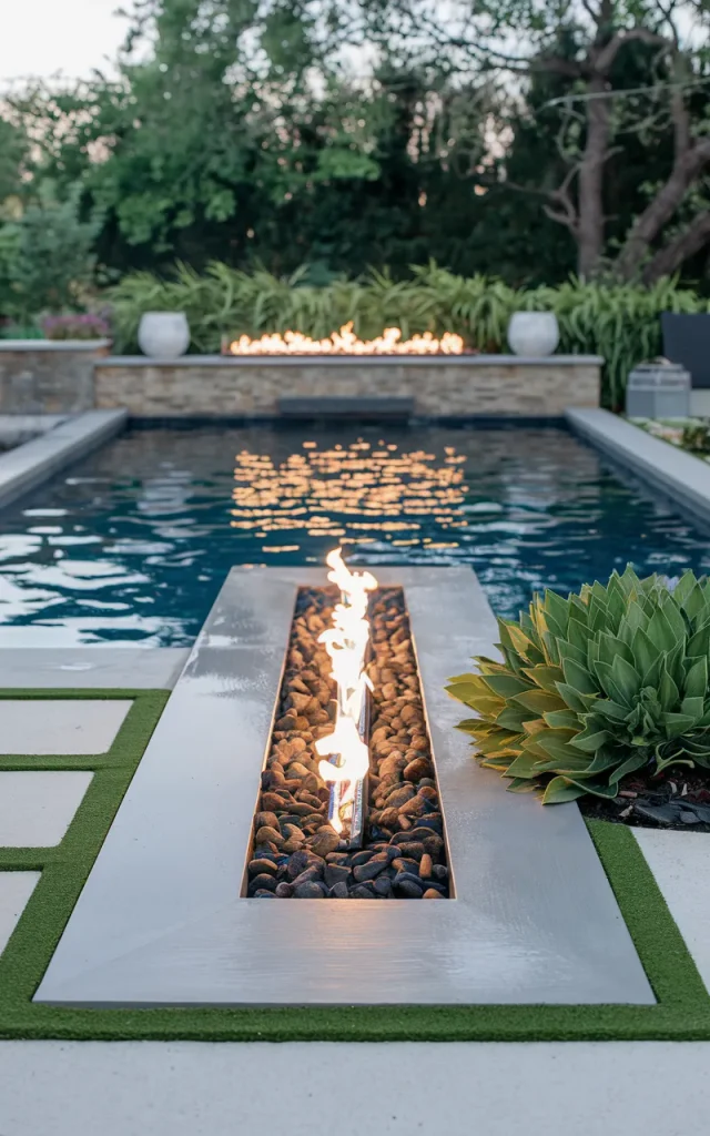Install a Poolside Fire Feature