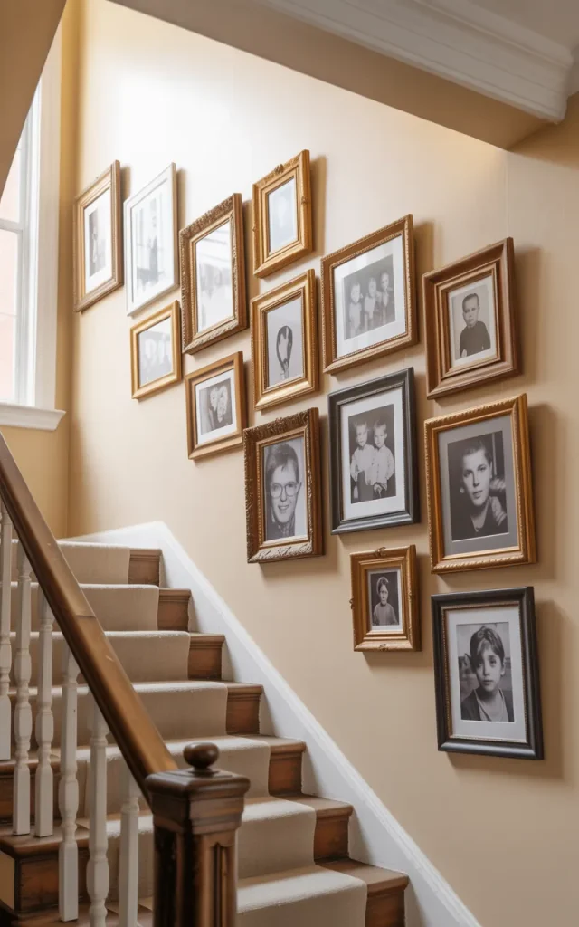 Install a Vertical Gallery of Family Memories
