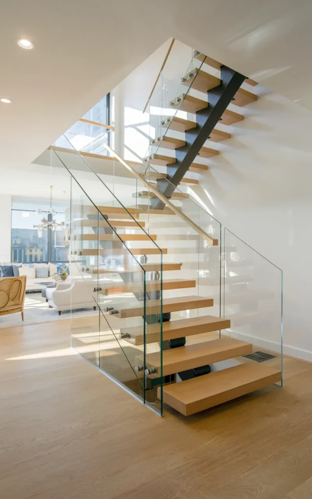 Install a sleek glass railing for an invisible barrier