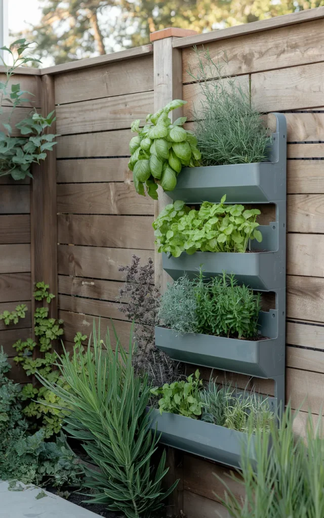 Install a vertical herb garden.