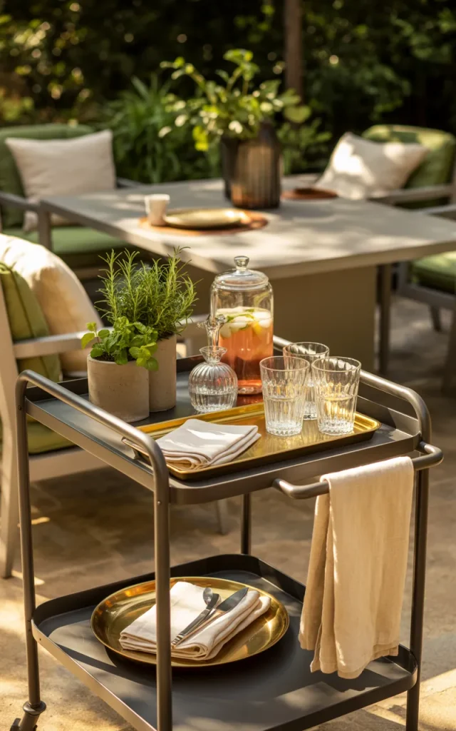 Install an Outdoor Bar Cart