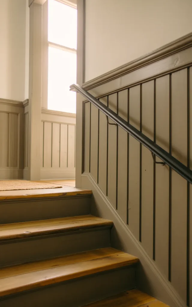 Install board and batten panels for farmhouse charm