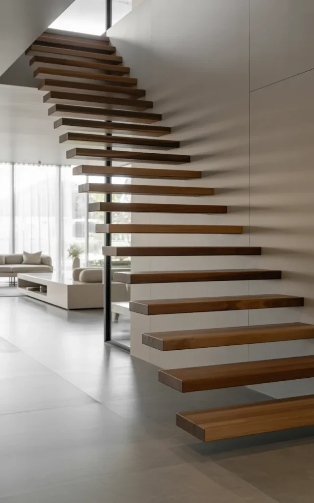Install hidden wall supports for a true floating illusion ✨