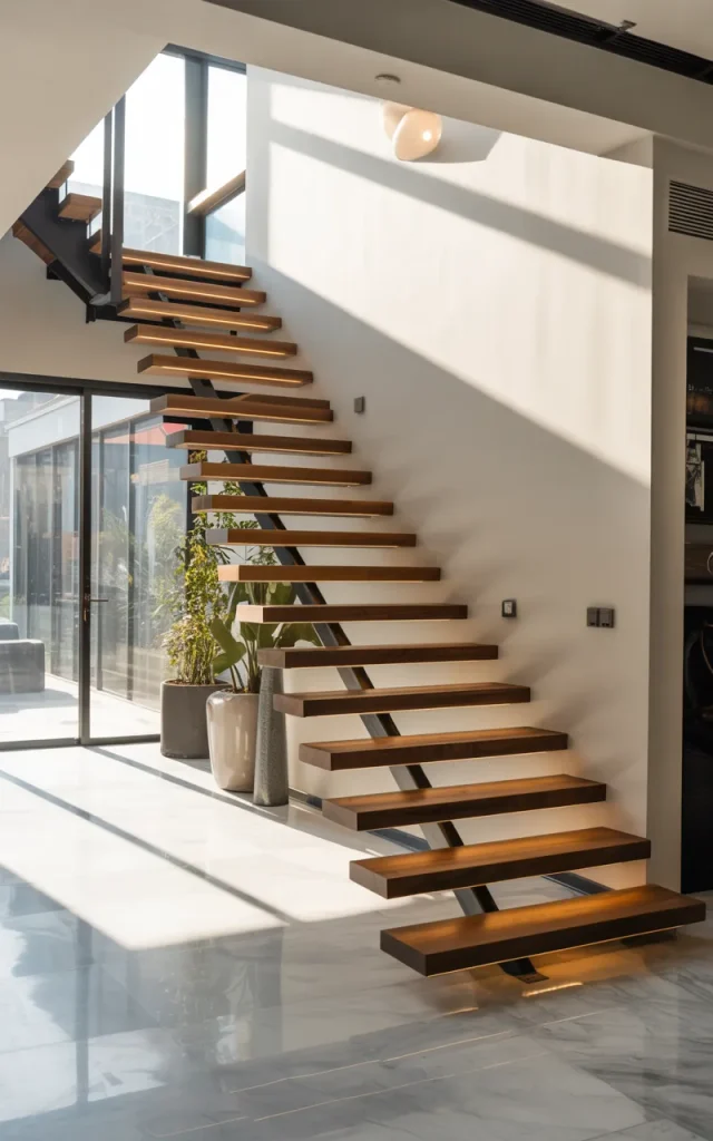 Install motion-sensor step lighting for convenience