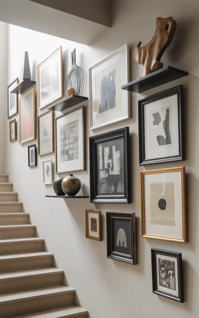 Layer a Mix of Art and Sculptural Decor