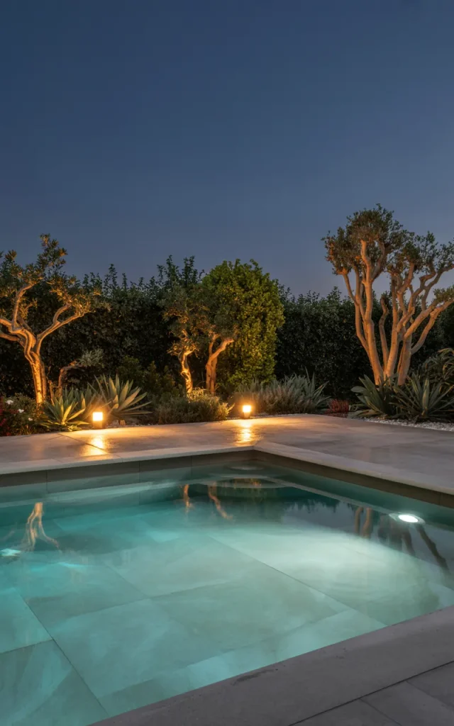 Light the Pool With Soft Evening Illumination