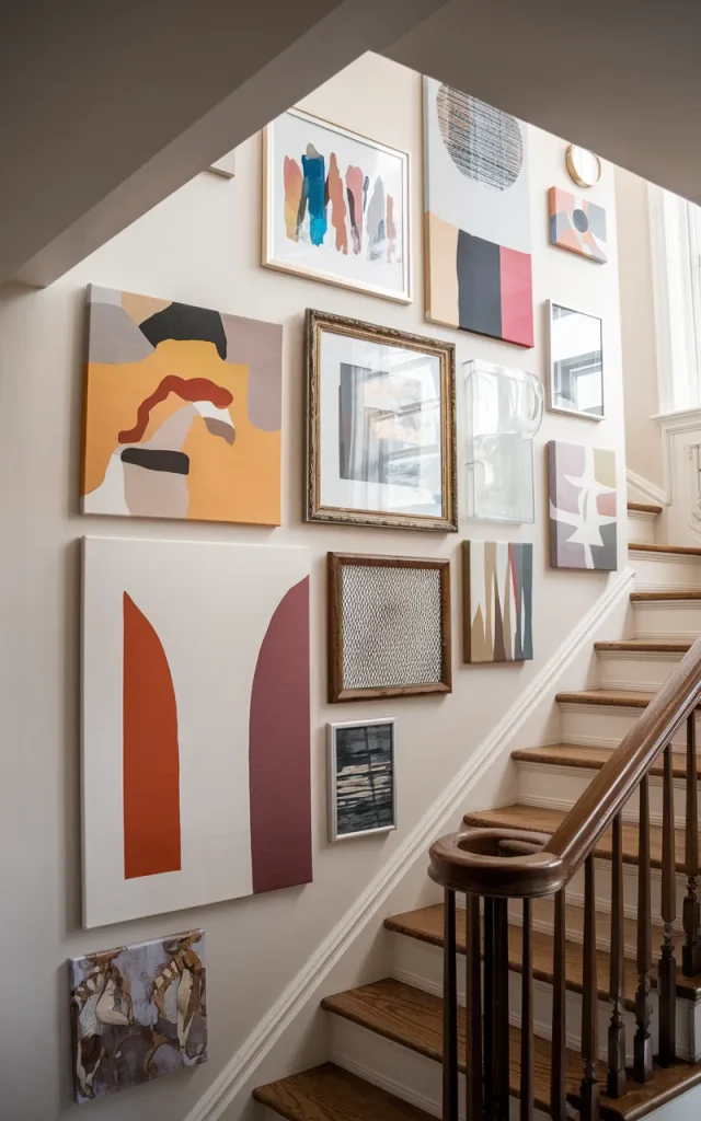 Mix Canvas Art With Framed Prints