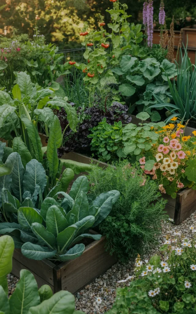 Mix Edible Plants With Ornamental Flowers