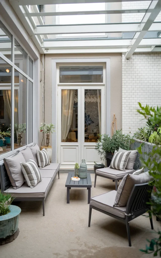Mix a loveseat with two occasional chairs.