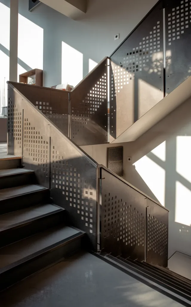 Opt for perforated steel panels for texture