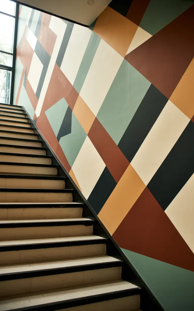 Paint a Geometric Design That Climbs Upward