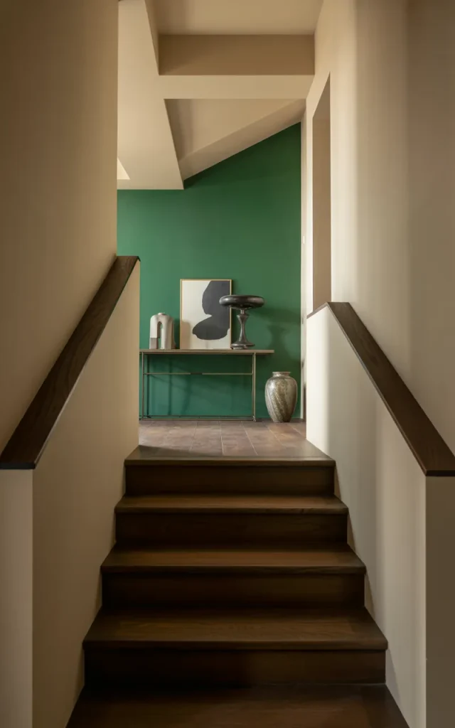 Paint a bold accent landing zone