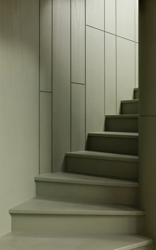 Paint panels and walls the same muted tone for a seamless effect