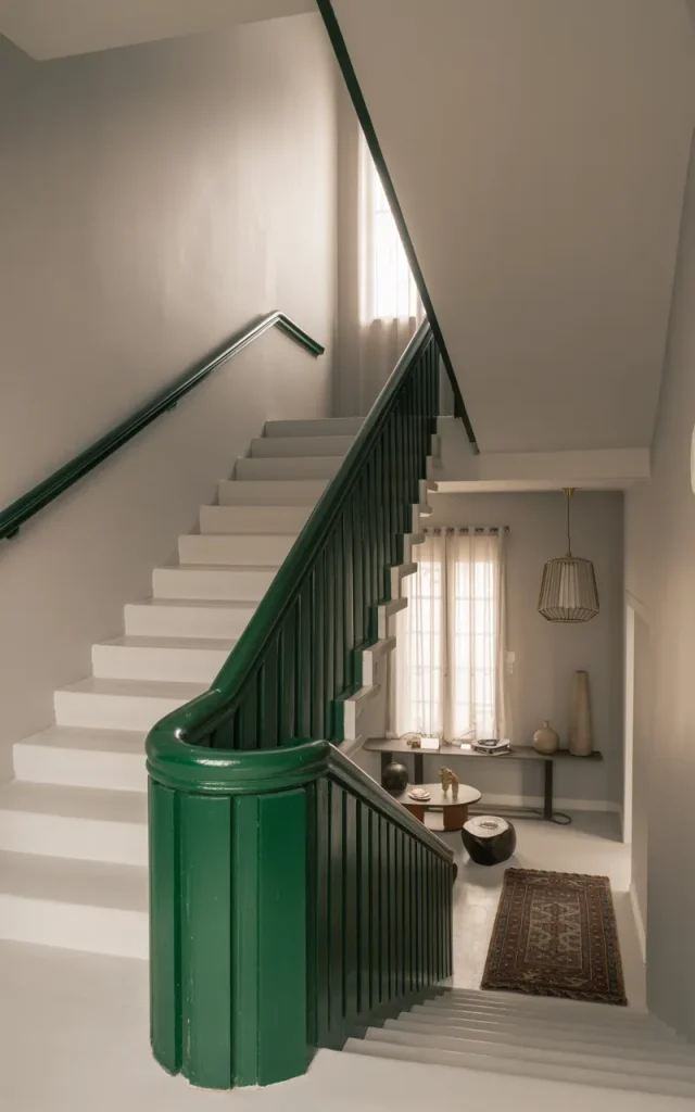 Paint the Handrail in a Deep Jewel Tone