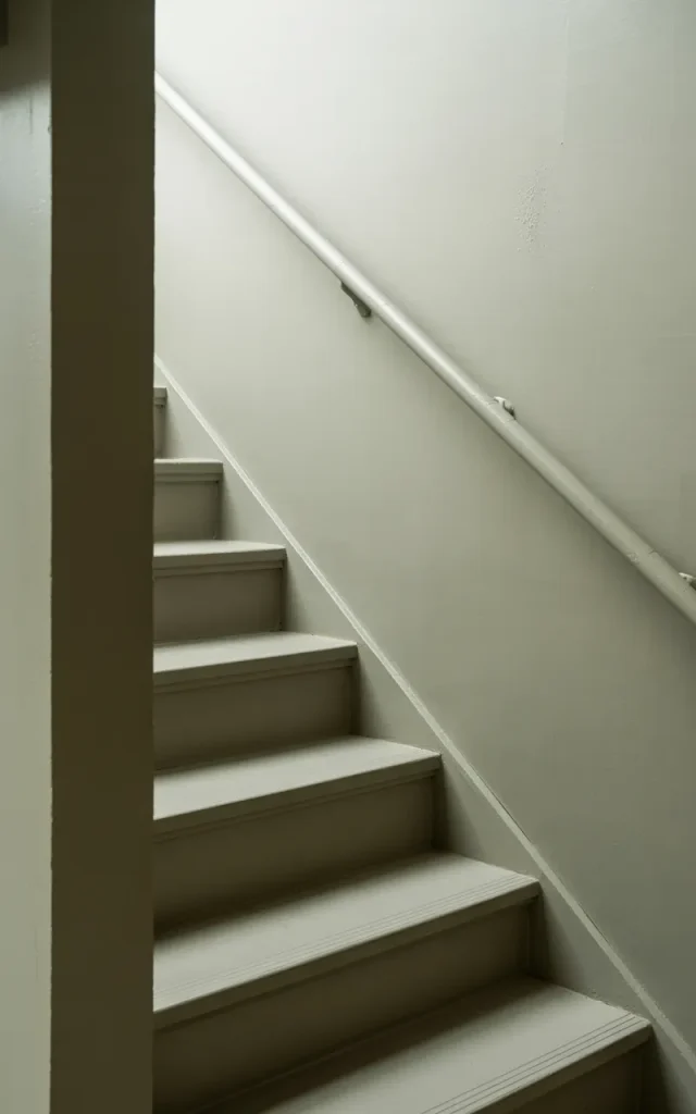 Paint the Handrail the Same Color as the Wall for a Seamless Look