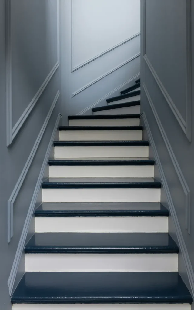 Paint the Stair Treads a Dark Contrast