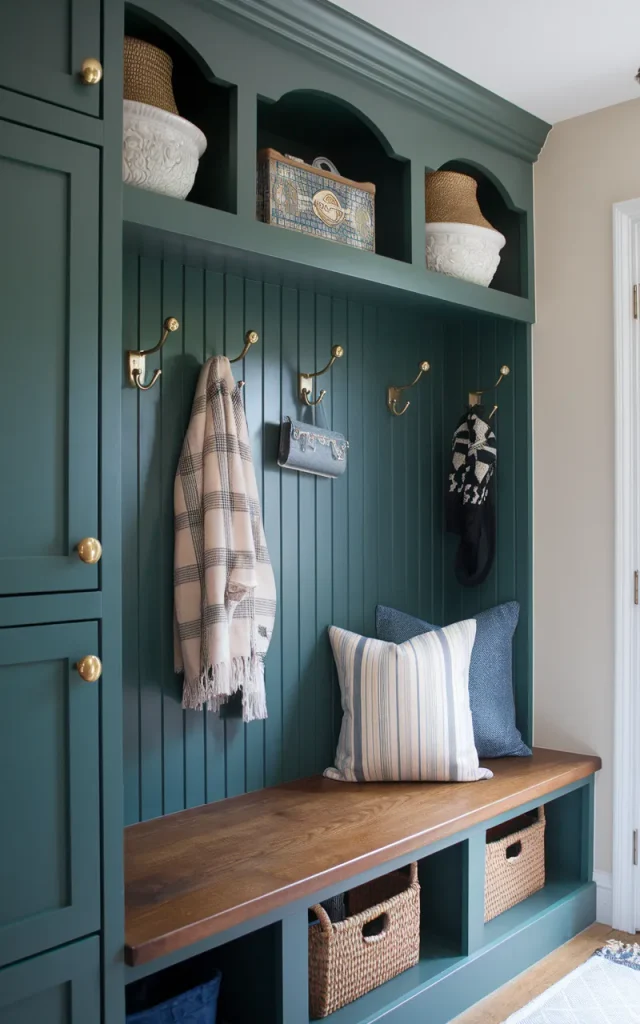 Paint the cabinets in a rich, welcoming color.