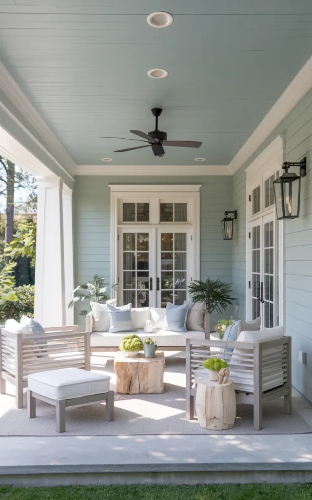 Paint the ceiling a calming color.