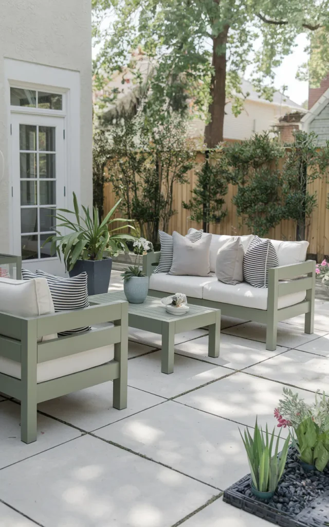 Paint the patio furniture for a fresh update.