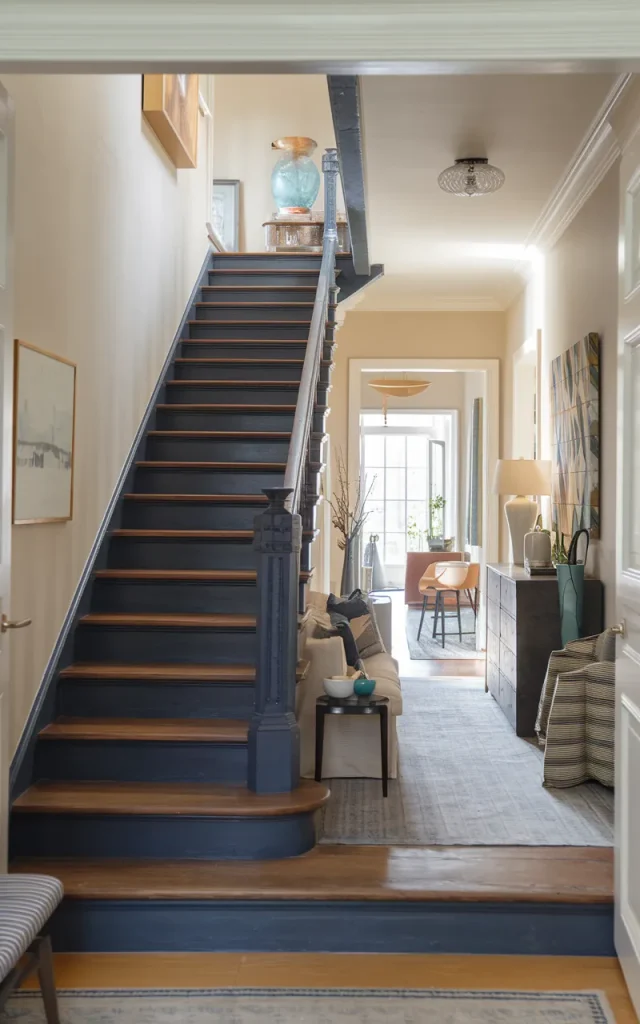 Paint the stringers in a bold accent color