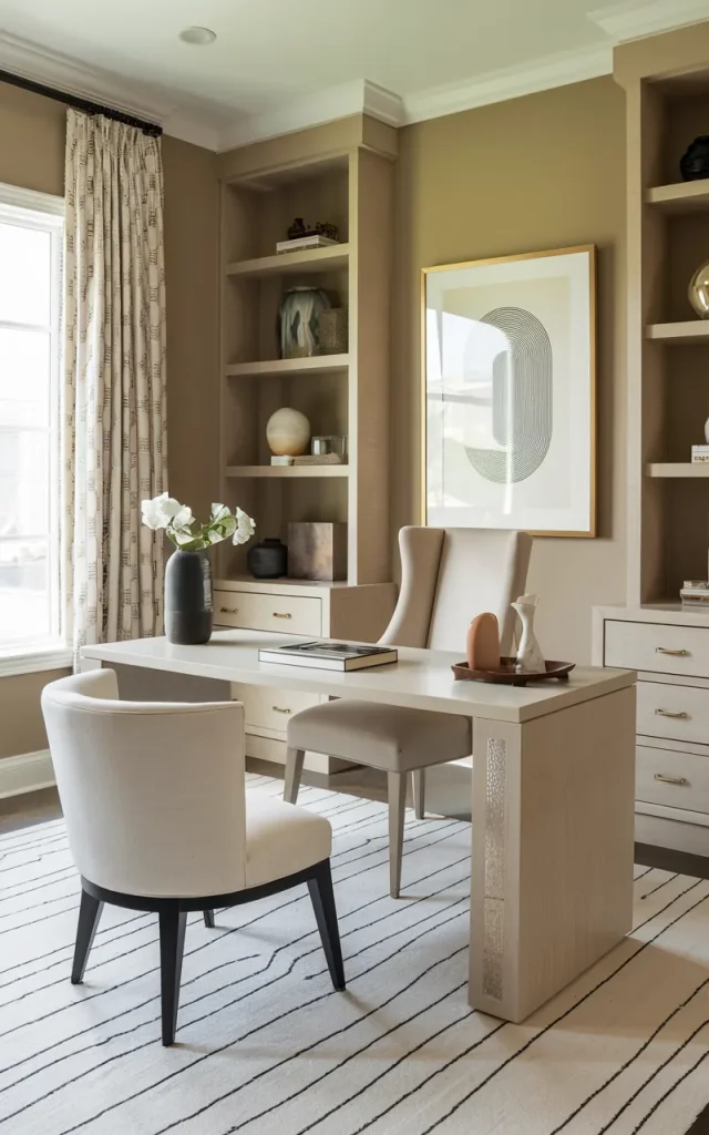 Paint the walls in a sophisticated neutral.