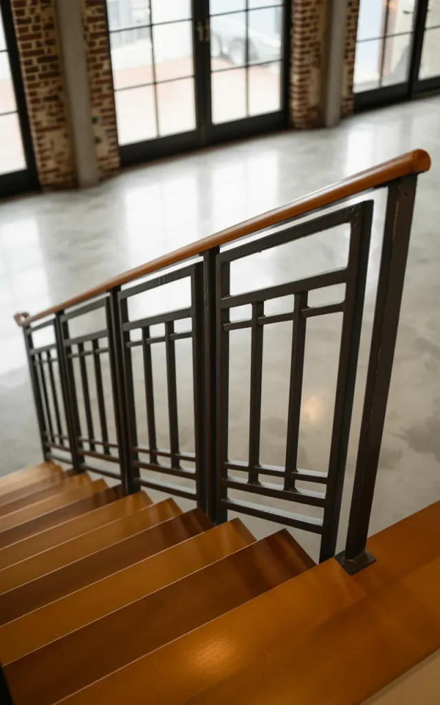 Replace bulky railings with open-frame steel panels