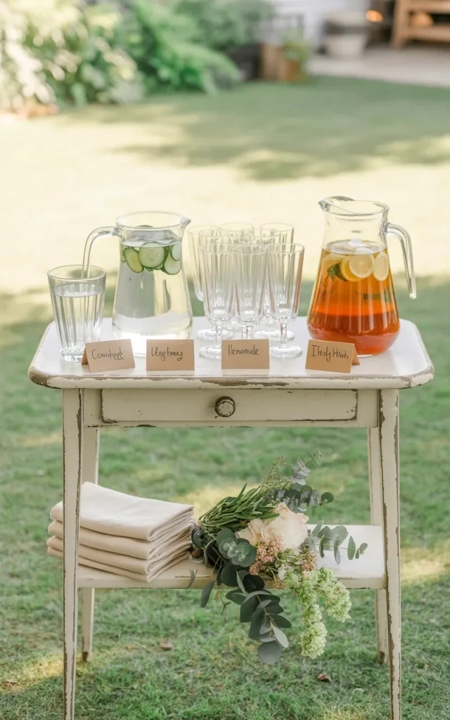 Set Up a Compact Drink Station