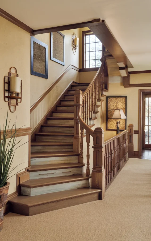 Stain the concrete in a warm earthy tone