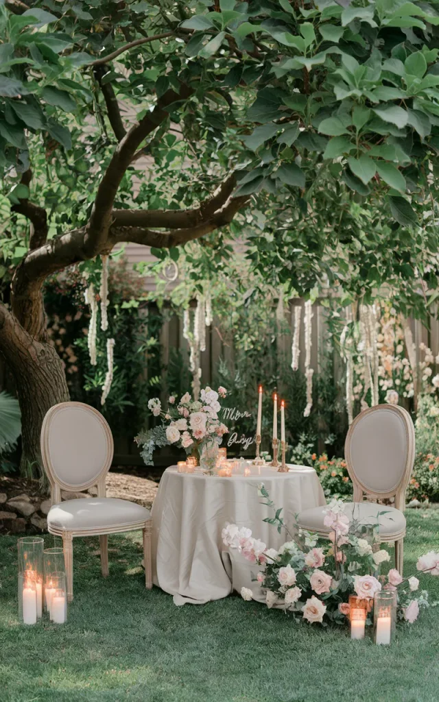 Style a Sweetheart Table Beneath a Tree