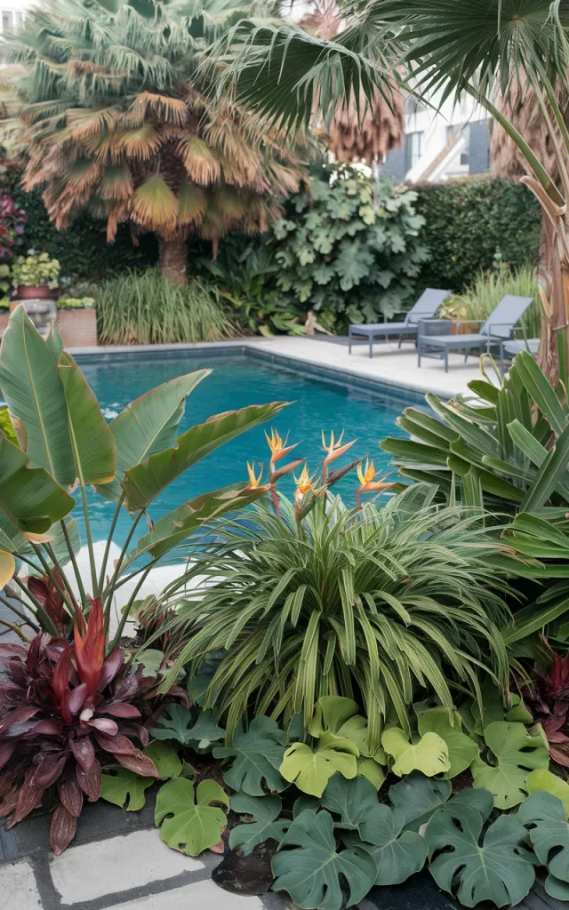 Surround the Pool With Tropical Plants