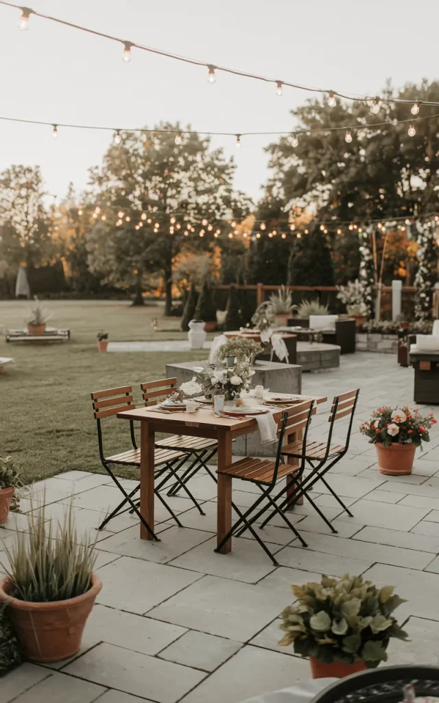 Transform the Patio Into a Reception Area