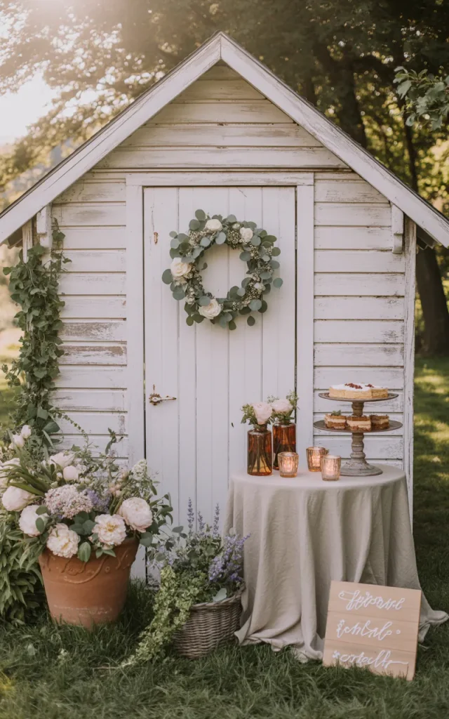 Turn a Garden Shed Into a Wedding Feature