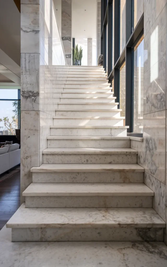 Use Large-Format Marble Slabs to Minimize Seams