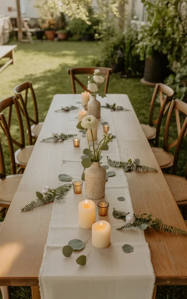 Use a Narrow Dining Table